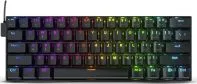 Teclado Modelo Dragonborn K630 Marca Redragon Con RGB Switch Brown Idioma En Espanol Conexion USB-C Color Negro