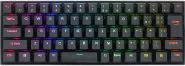 Teclado Modelo Dragonborn K630 Marca Redragon Con RGB Switch Red Idioma En Espanol Conexion USB-C Color Negro