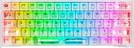 Teclado Modelo Fizz K617CT-RGB Transparente Marca Redragon Con RGB Conexion USB-C Idioma En Ingles