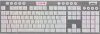 Teclado Modelo Horus FS K619W-RGB-SP Marca Redragon Con Switch Red Y RGB Idioma En Espanol Color Blanco