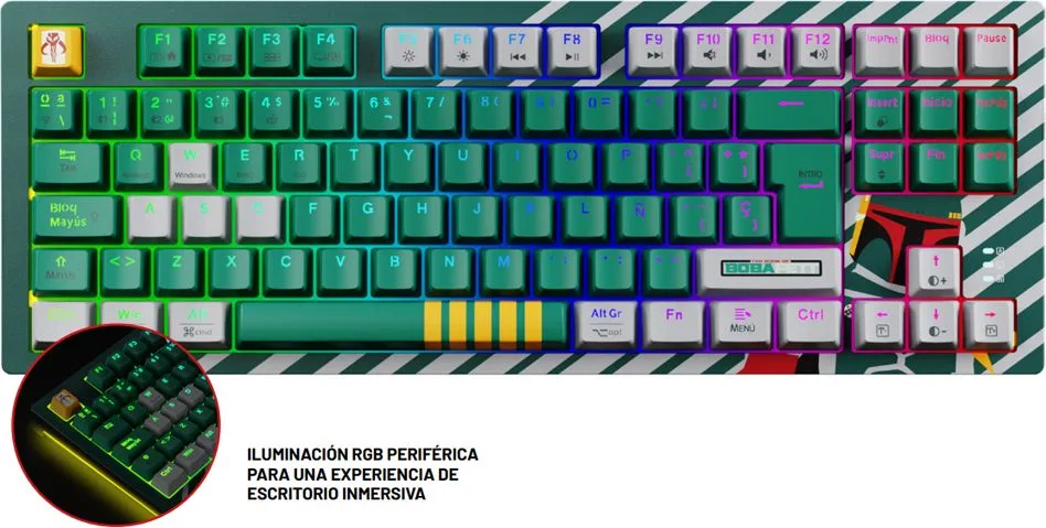 Teclado Primus Boba Fett PKS-S082BFGn